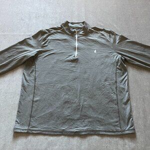 Johnnie-O Performance 1/4 Zip Pullover Sweatshirt Men XXL Gray Golf Spandex
